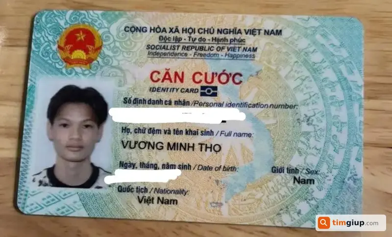 Tìm Ví Cùng Giấy Tờ Tên Vương Minh Thọ Rơi Ở Cần Thơ