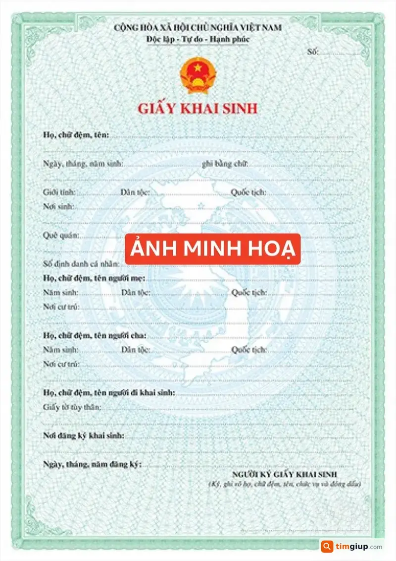 Tìm Giấy Khai Sinh Mang Tên Phí Minh Anh Thất Lạc Tại Hà Nội