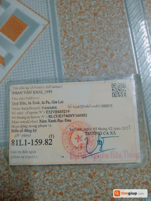 Tìm biển số xe thất lạc, liên hệ tại Hà Nội