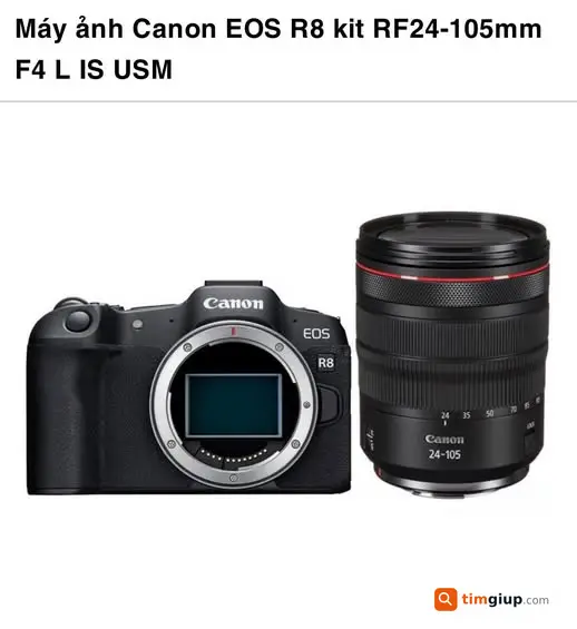 Mất máy ảnh Canon R8 kèm lens 24-105 khu Lê Đại Hành, Q10