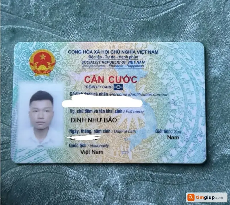 Tìm ví và giấy tờ tùy thân tên Đinh Như Bảo tại Đà Lạt