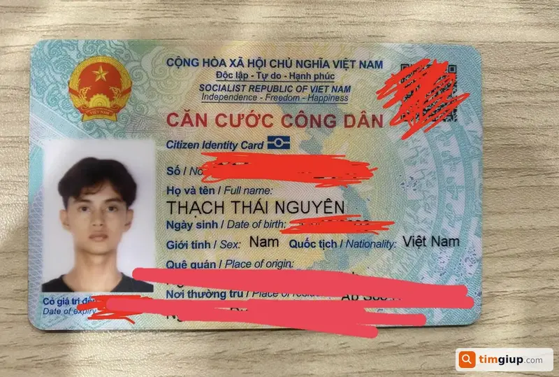 Tìm ví đánh rơi chứa CCCD tên Thạch Thái Nguyên tại Huế