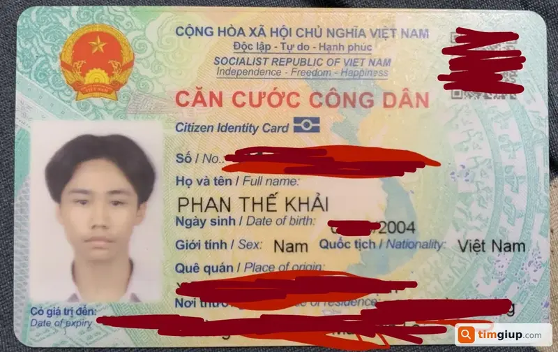 Tìm ví đánh rơi tên Phan Thế Khải tại Hà Nội