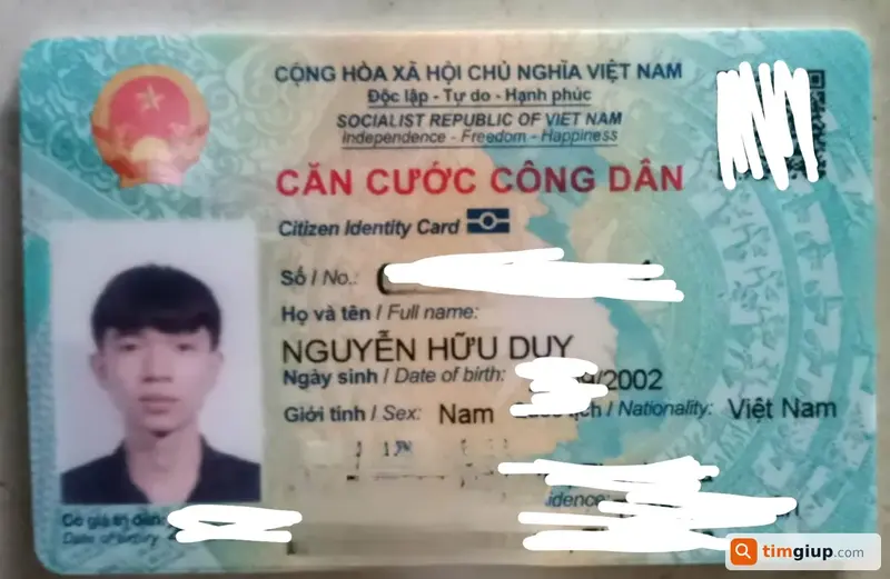 Tìm ví màu đen của anh Nguyễn Hữu Duy tại TP.HCM