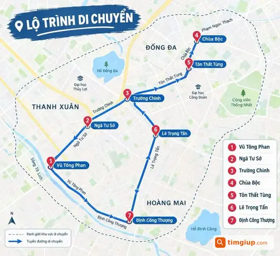 Tìm Giấy Tờ Và Ví Đánh Rơi Trên Tuyến Vũ Tông Phan - Định Công