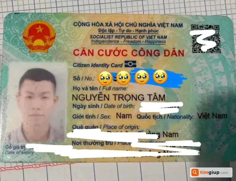 Tìm ví chứa CCCD và giấy tờ tùy thân tại Đà Sơn