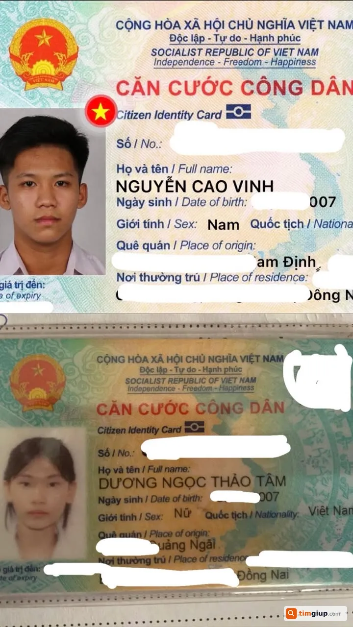 Tìm ví chứa giấy tờ tùy thân của Nguyễn Cao Vinh tại Quận 3, TP.HCM