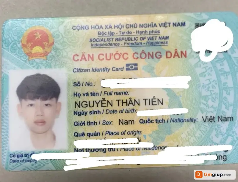 Tìm ví chứa CCCD và giấy tờ xe của Nguyễn Thân Tiến tại Hải Phòng