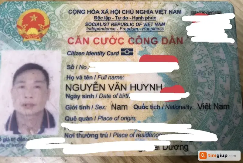 Tìm ví và giấy tờ mang tên Nguyễn Văn Huynh tại Hải Phòng