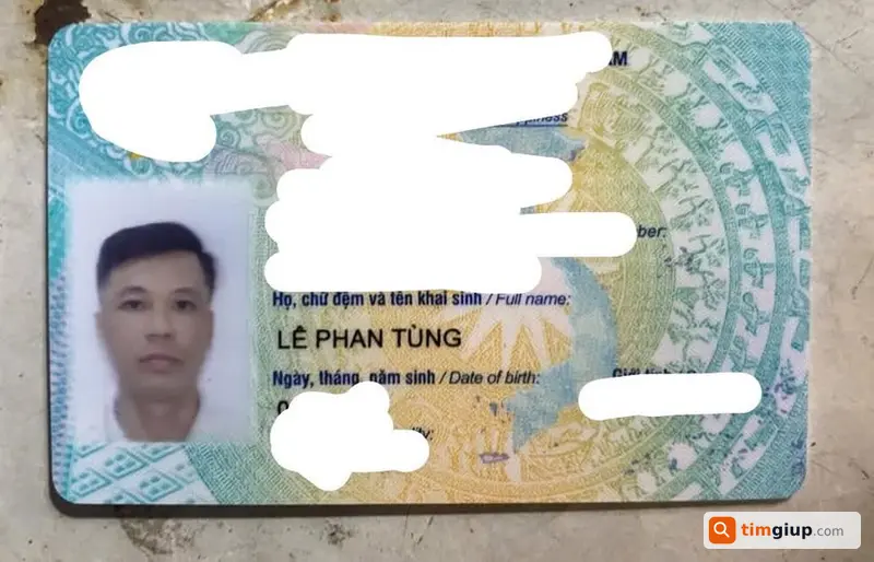Tìm giấy tờ ví CCCD thất lạc tại Bồ Đề Long Biên Hà Nội