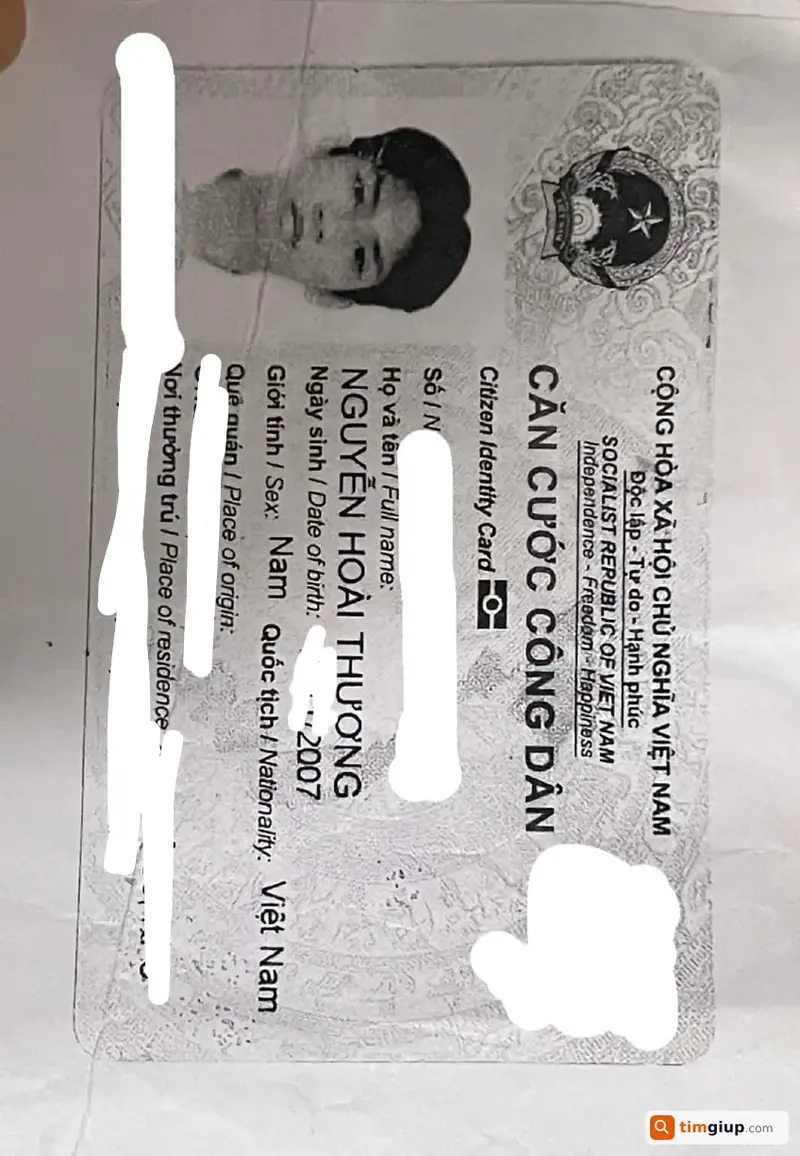 Tìm ví đánh rơi tên Nguyễn Hoài Thương tại TP.HCM