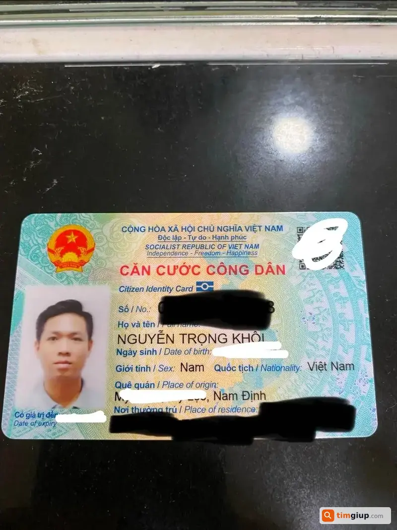 Tìm Ví Da Đen Và Giấy Tờ Nguyễn Trọng Khôi Tại Bình Chánh