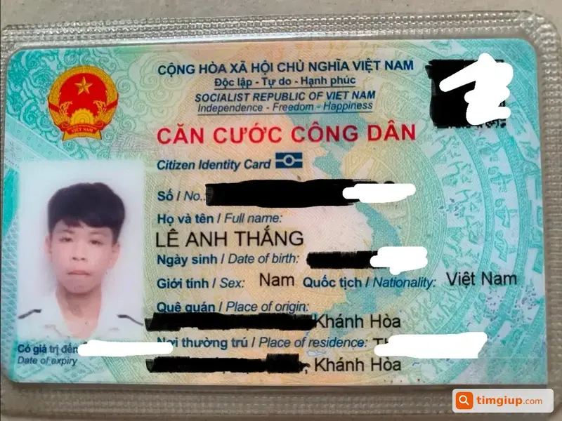 Ví Giấy Tờ Tên Lê Anh Thắng Bị Rơi Ở Khu Vực Nhà Bè