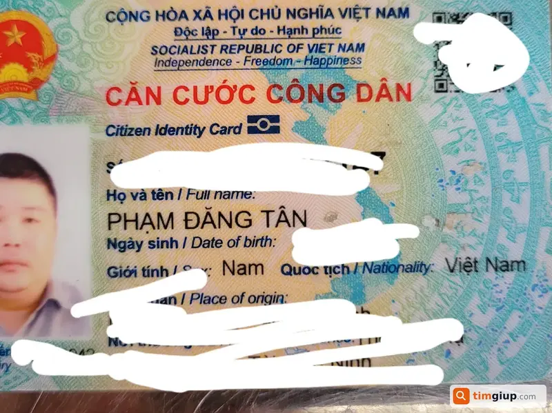 Tìm ví đánh rơi tên Phạm Đăng Tân tại Hà Nội