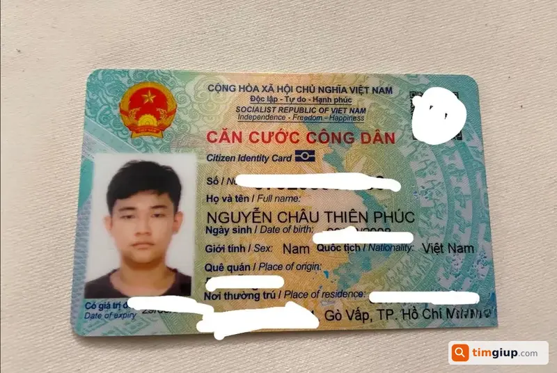 Tìm Ví Giấy Tờ Mang Tên Nguyễn Châu Thiên Phúc Tại Gò Vấp
