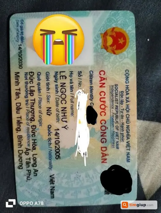 Tìm ví có CCCD tên Lê Ngọc Như Ý khu vực cầu Phú Xuân