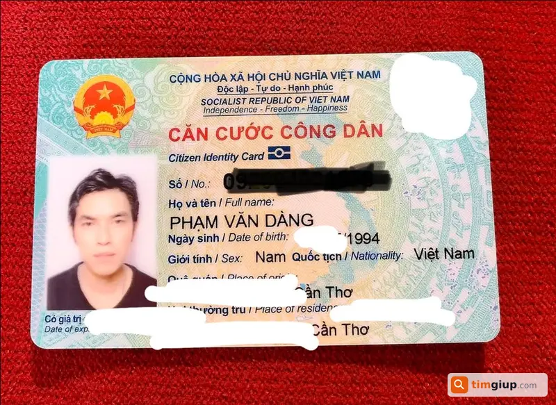 Mất ví giấy tờ tại Cần Thơ (Phạm Văn Dành 1994)