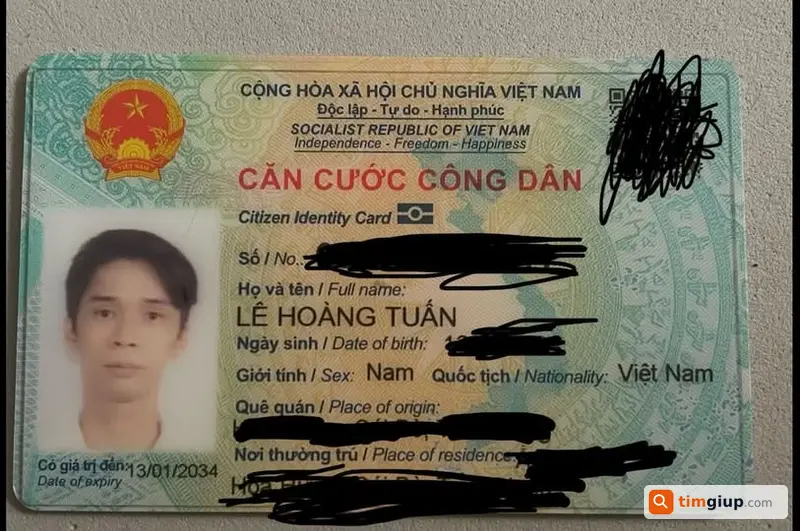 Tìm Giấy Tờ Tùy Thân Mang Tên Lê Hoàng Tuấn Tại Kđt Him Lam