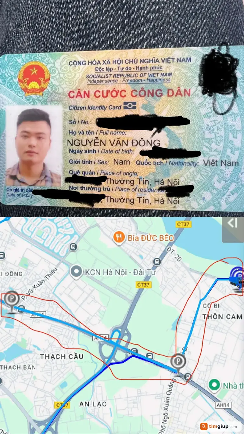 Tìm ví nam màu đen chứa giấy tờ của anh Nguyễn Văn Đông tại Gia Lâm - Long Biên