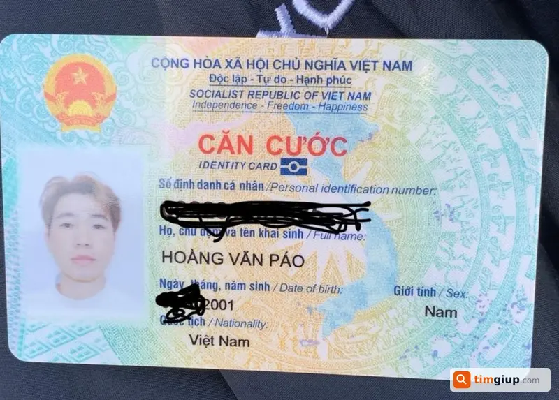 Tìm ví đen có CCCD tên Hoàng Văn Páo tại Việt Yên