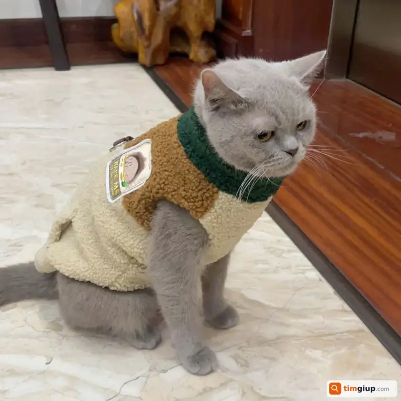 Tìm mèo Anh lông ngắn màu xám lilac thất lạc tại Hà Đông, Hà Nội