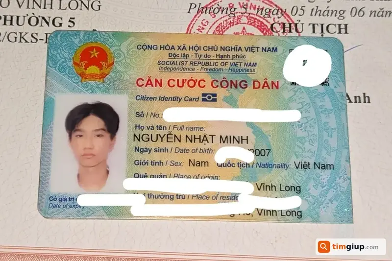Tìm ví giấy tờ mang tên Nguyễn Nhật Minh tại Quận 12, TP.HCM