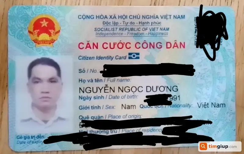 Tìm ví màu đen của anh Nguyễn Ngọc Dương tại Tương Mai, Hà Nội