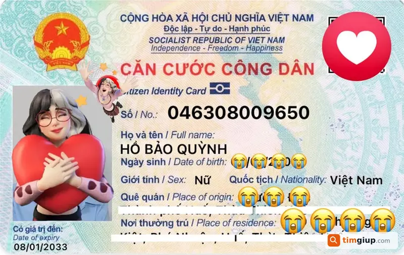 Tìm CCCD thất lạc tại khu vực Lý Thường Kiệt, TP.HCM