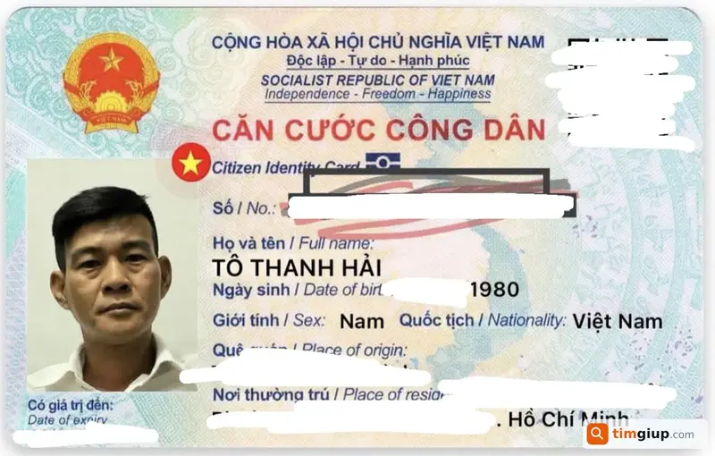 Tìm ví và giấy tờ tùy thân tên Tô Thanh Hải tại Quận 1, TP. Hồ Chí Minh