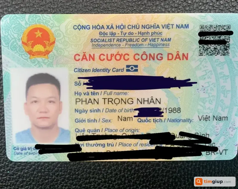 Tìm ví da màu đen thất lạc của anh Phan Trọng Nhân tại Hải Phòng