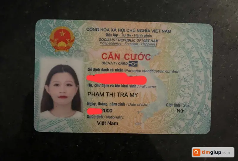Tìm ví giấy tờ tên Phạm Thị Trà My tại TP.HCM