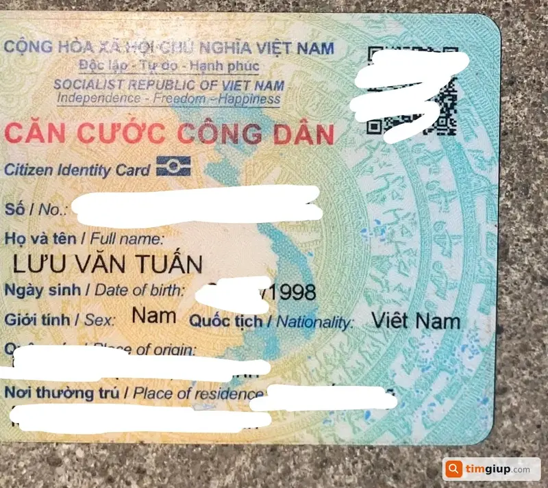 Tìm ví đánh rơi tên Lưu Văn Tuấn tại Hà Nội