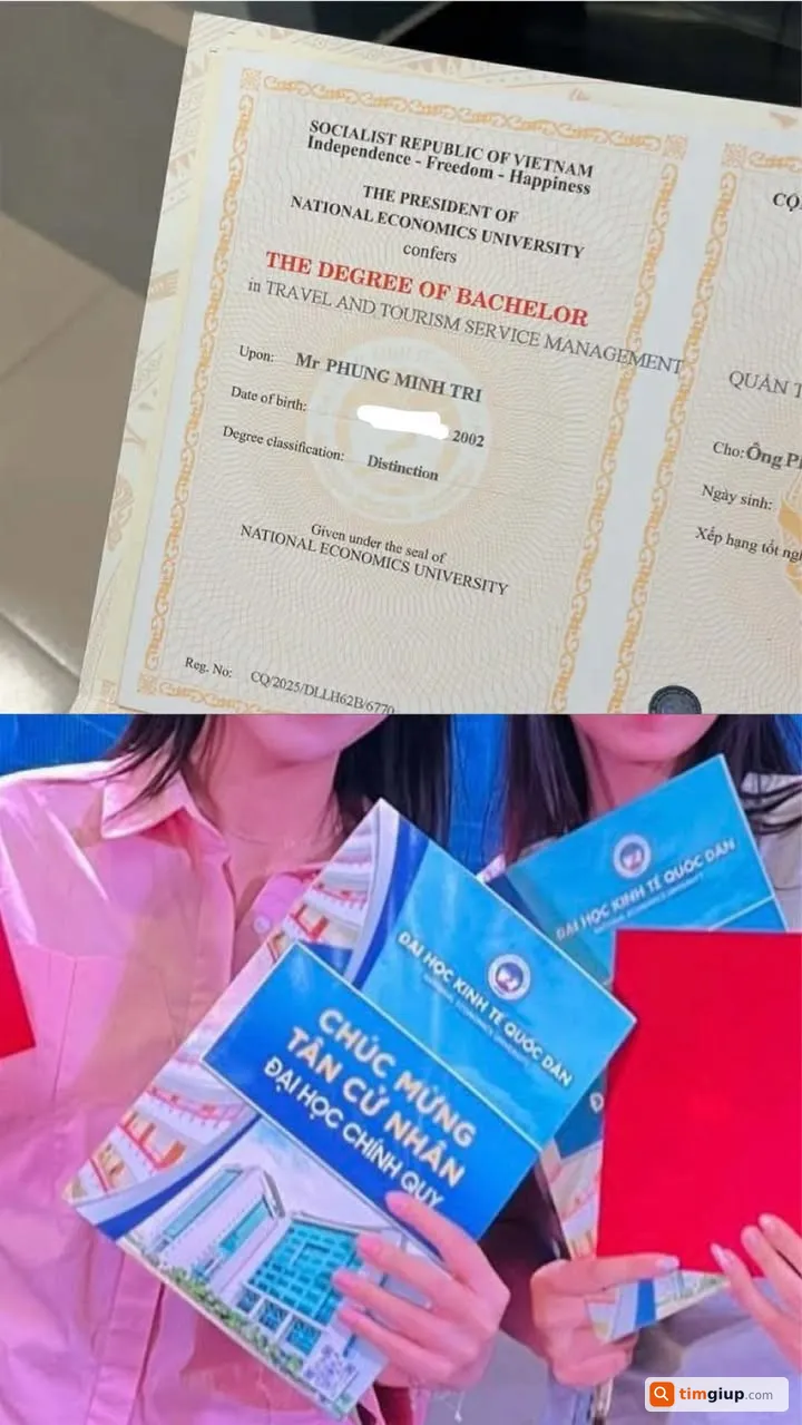 Tìm bằng cử nhân và bảng điểm của Phùng Minh Trí tại Hà Nội