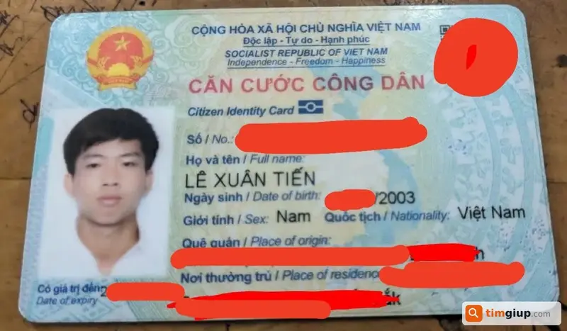 Tìm ví và giấy tờ tùy thân của anh Lê Xuân Tiến tại TP.HCM