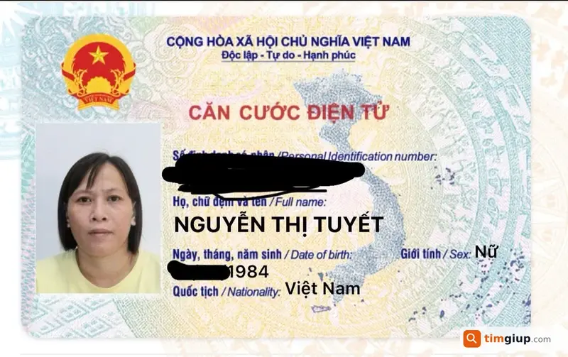 Tìm thẻ CCCD của chị Nguyễn Thị Tuyết rơi tại sân bay Tân Sơn Nhất