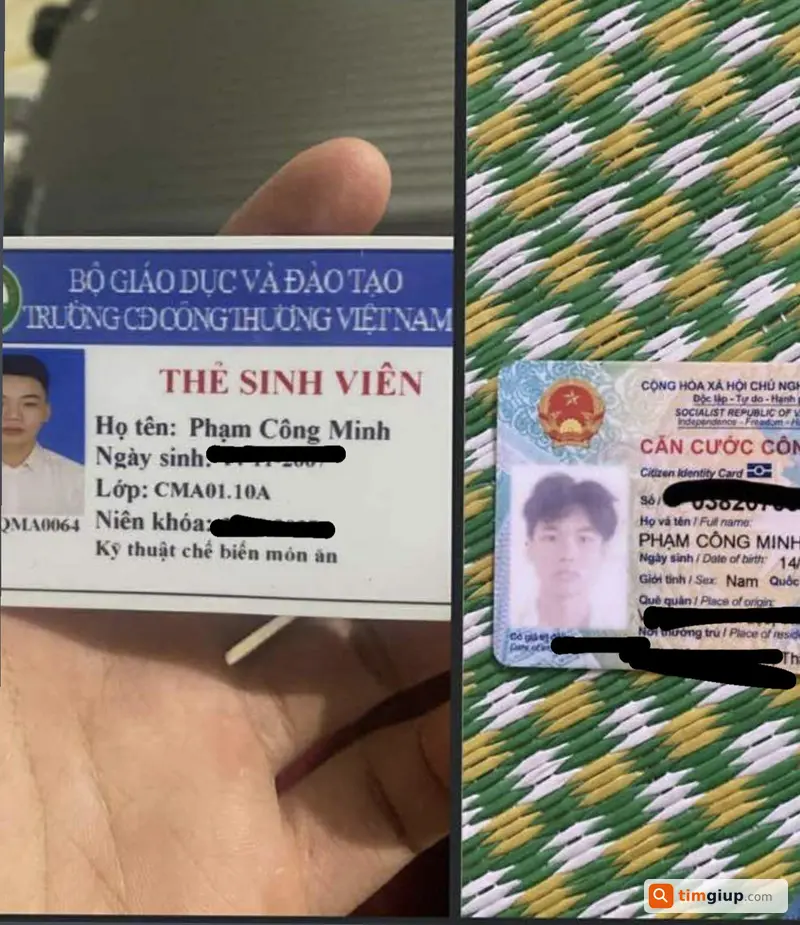 Tìm ví chứa giấy tờ Phạm Công Minh rơi tại Hà Nội