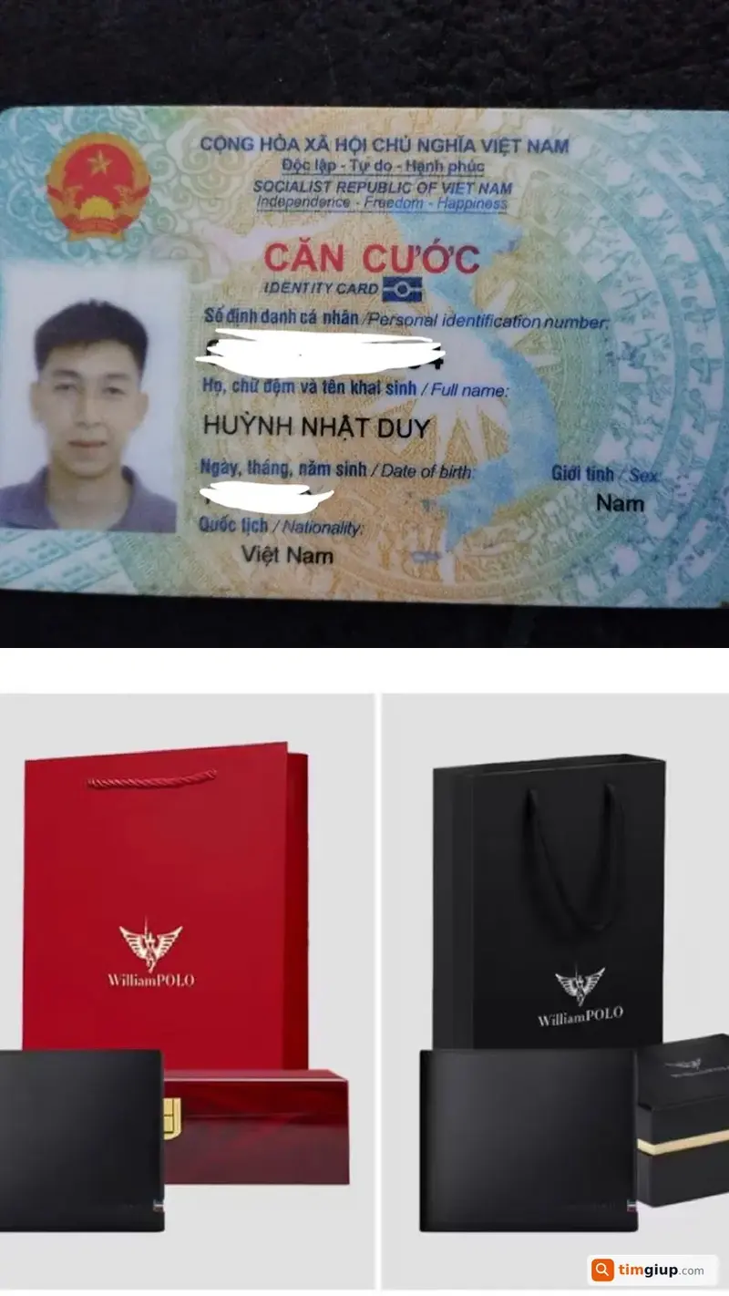 Tìm ví và giấy tờ tùy thân tên Huỳnh Nhật Duy tại Quận 7, TP.HCM