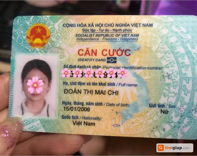 Nhặt được thẻ Căn Cước tại Kim Giang