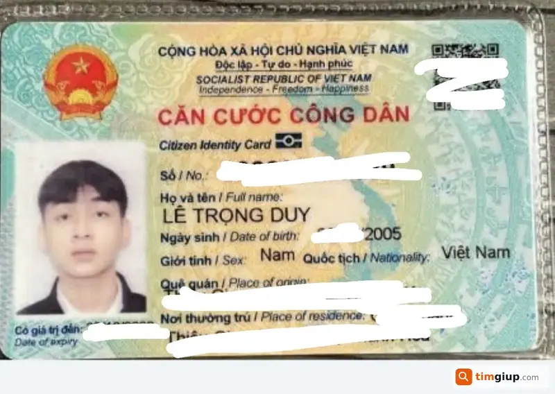 Tìm ví màu đen tên Lê Trọng Duy bị mất tại TP. Hồ Chí Minh