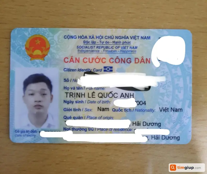 Tìm ví và giấy tờ tùy thân của Trịnh Lê Quốc Anh