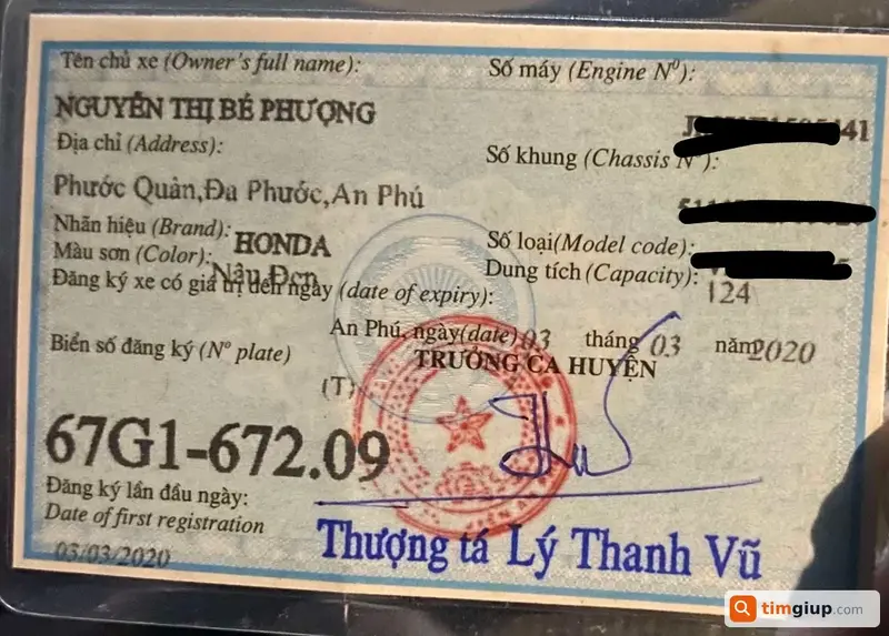 Tìm giấy tờ tùy thân tên Trần Nguyễn Quốc Khanh tại Quận 8, TP.HCM