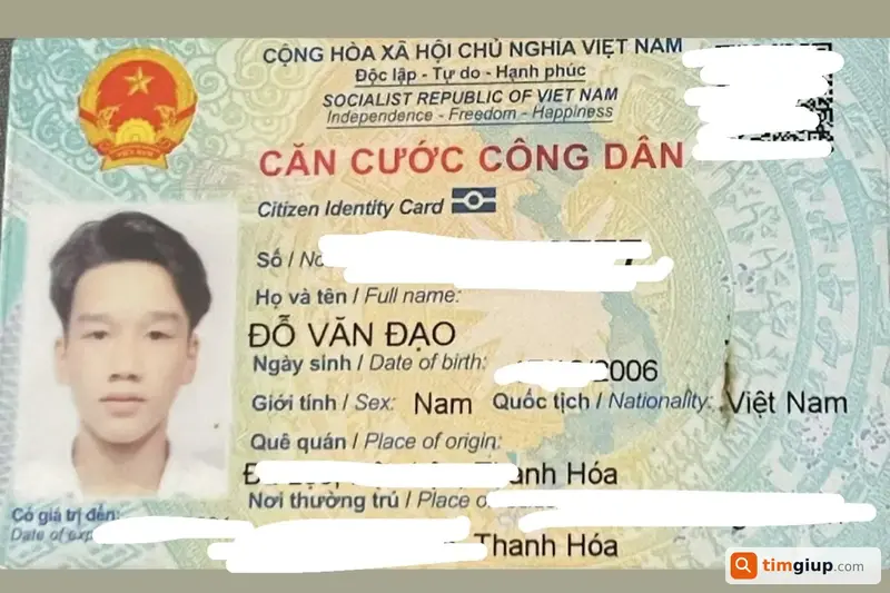 Tìm ví chứa giấy tờ tùy thân tên Đỗ Văn Đạo tại Hà Nội