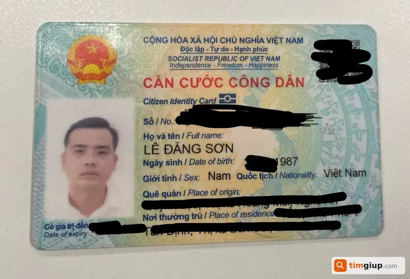 Tìm ví màu nâu của anh Lê Đăng Sơn tại Bình Dương
