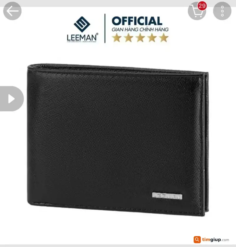 Tìm ví màu đen của Nguyễn Toàn Em tại Cần Thơ