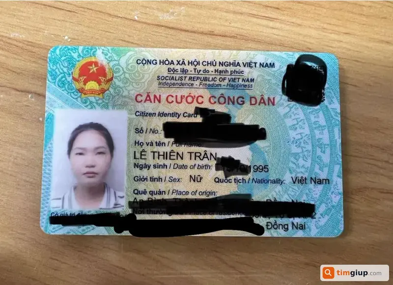 Tìm ví màu đen chứa giấy tờ tên Lê Thiên Trân tại Biên Hòa, Đồng Nai