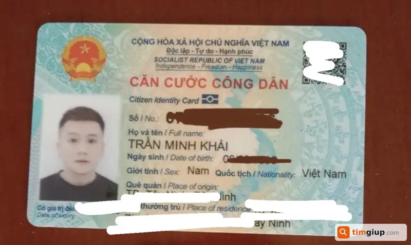 Tìm ví tiền và giấy tờ tùy thân tên Trần Minh Khải tại Quận Tân Bình