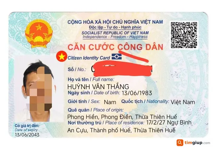 Tìm ví chứa giấy tờ Huỳnh Văn Thắng tại KCN Phú Đa