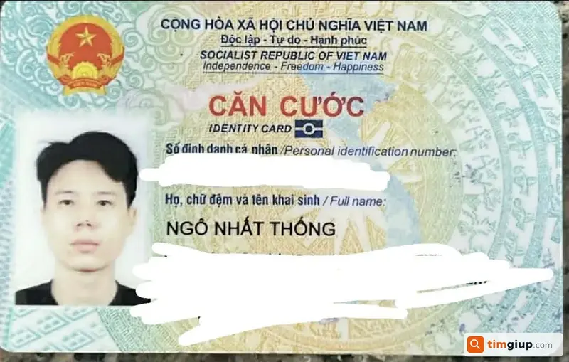 Tìm ví tiền và giấy tờ tùy thân tên Ngô Nhất Thống