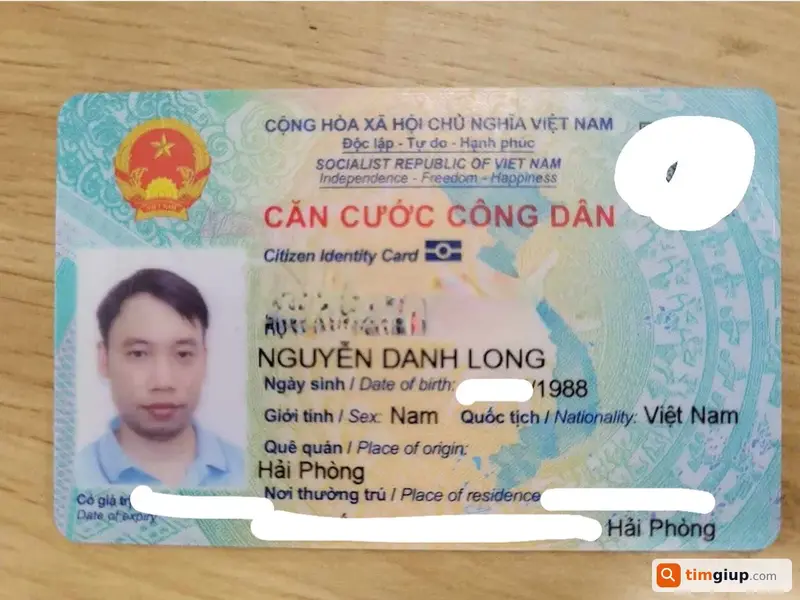 Tìm ví và giấy tờ tùy thân của anh Nguyễn Danh Long tại Ngô Quyền, Hải Phòng