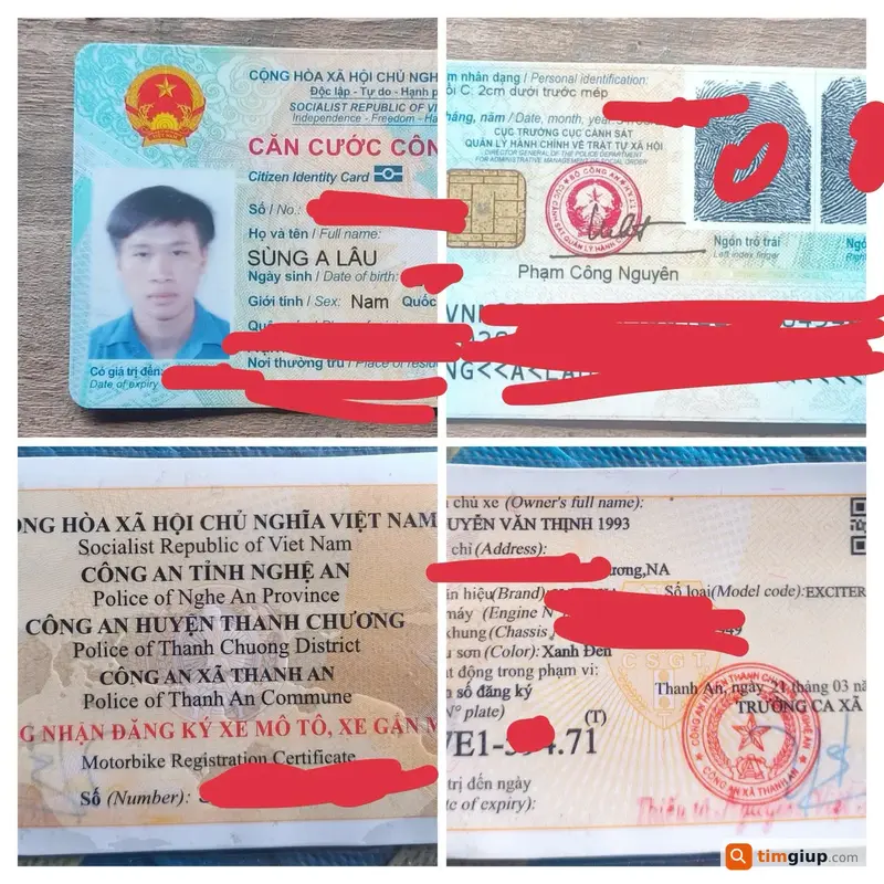 Tìm ví đánh rơi của anh Sùng A Lâu tại Sìn Hồ, Lai Châu